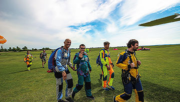 Direction l'avion pour le décollage